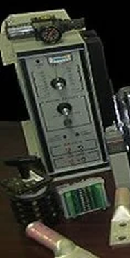 Ross Hill style AC generator control module chassis with meter and adjustment controls