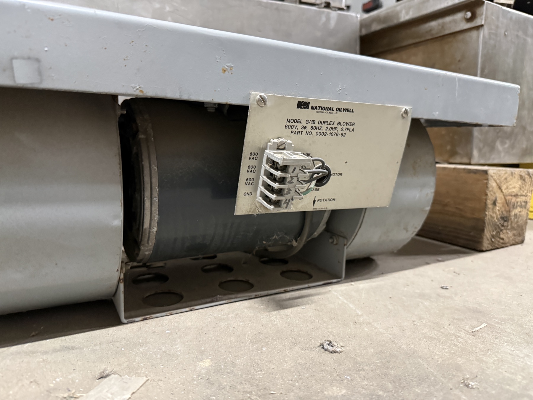 Industrial duplex blower assembly
