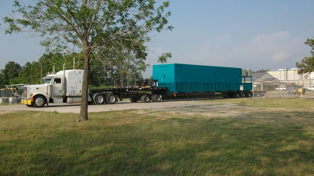 ETSCO control house prepared for transport