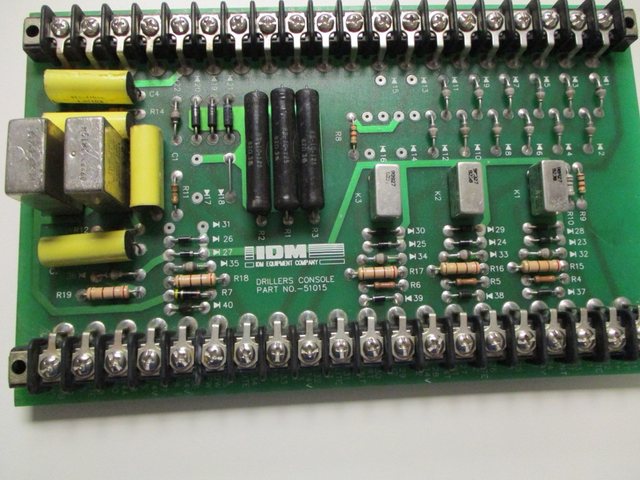 (IDM Equipment Company) drillers console circuit board, legend reading part number 51015